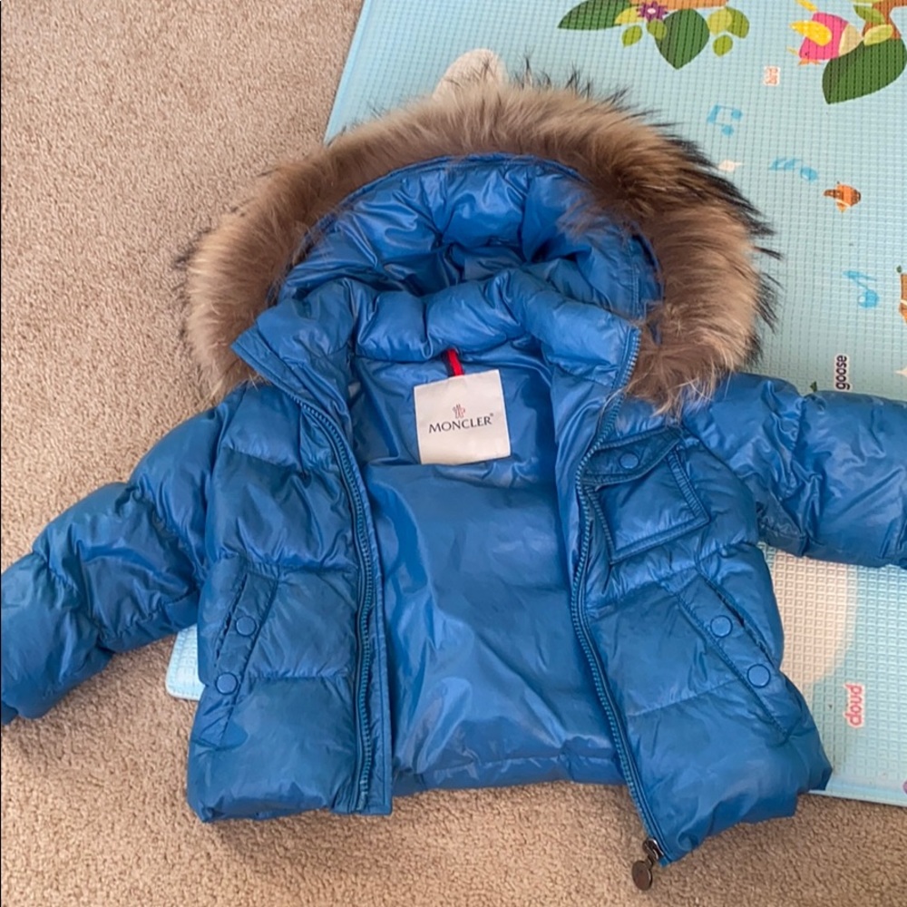 Moncler coat and snow pants 18/24months Blue - Picture 3 of 8